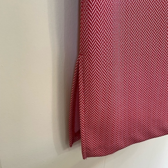 Express NEW Red Herringbone Pencil Mini Skirt Holiday Festive Size 9/10 NWT - Picture 8 of 12